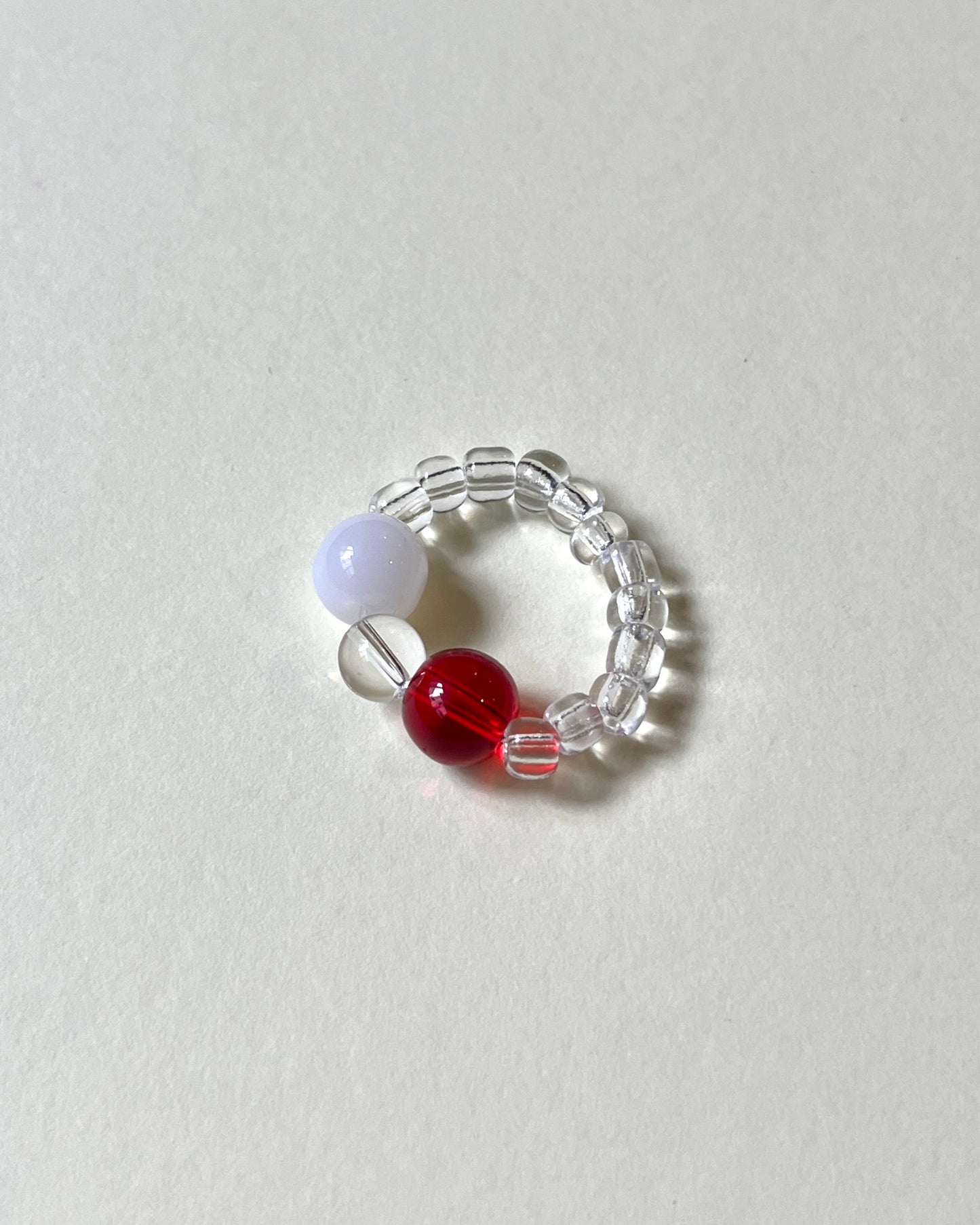 [Handmade] Aura Rings(Red+White)