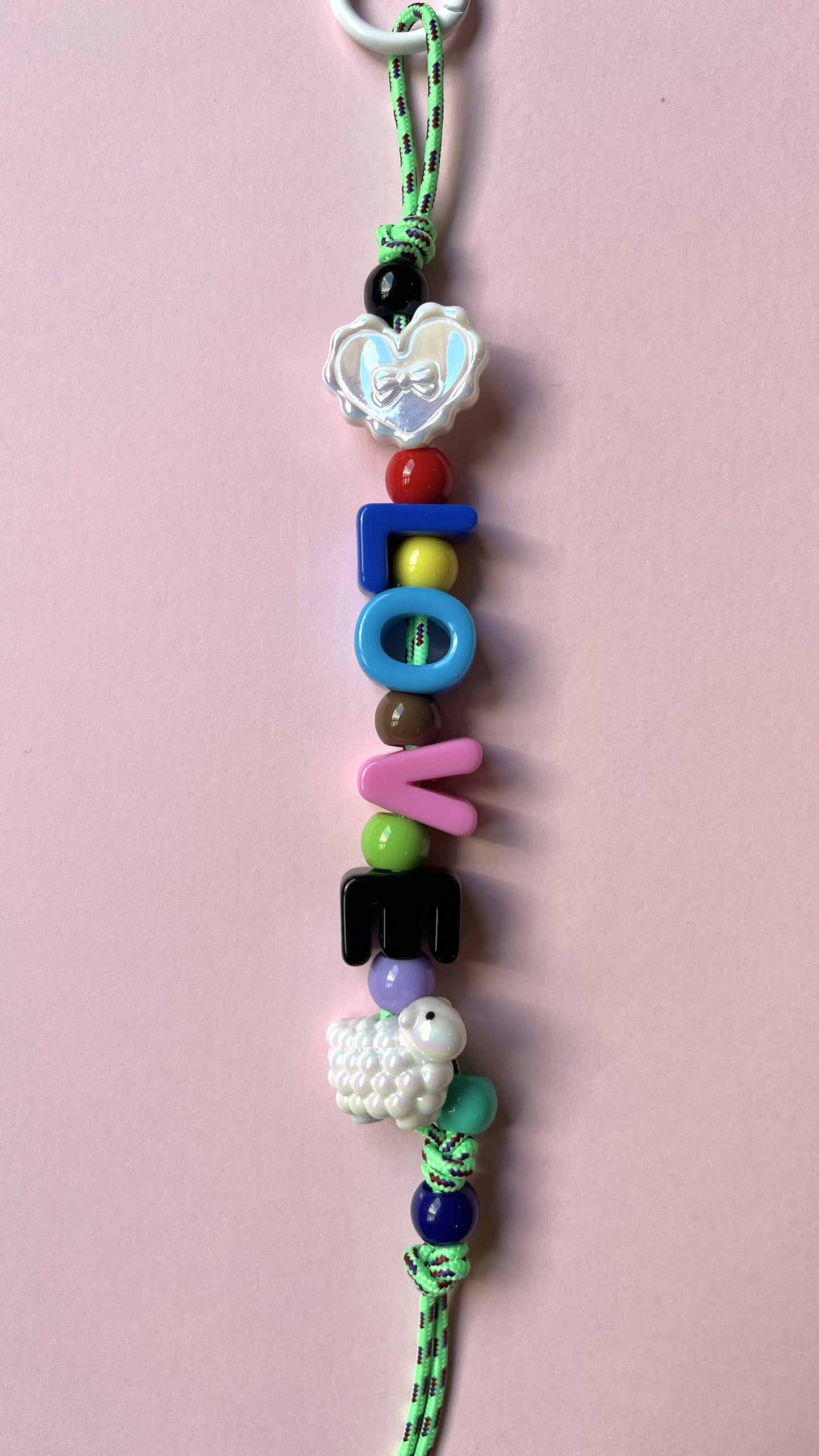 Love Charm (White Heart+Sheep)