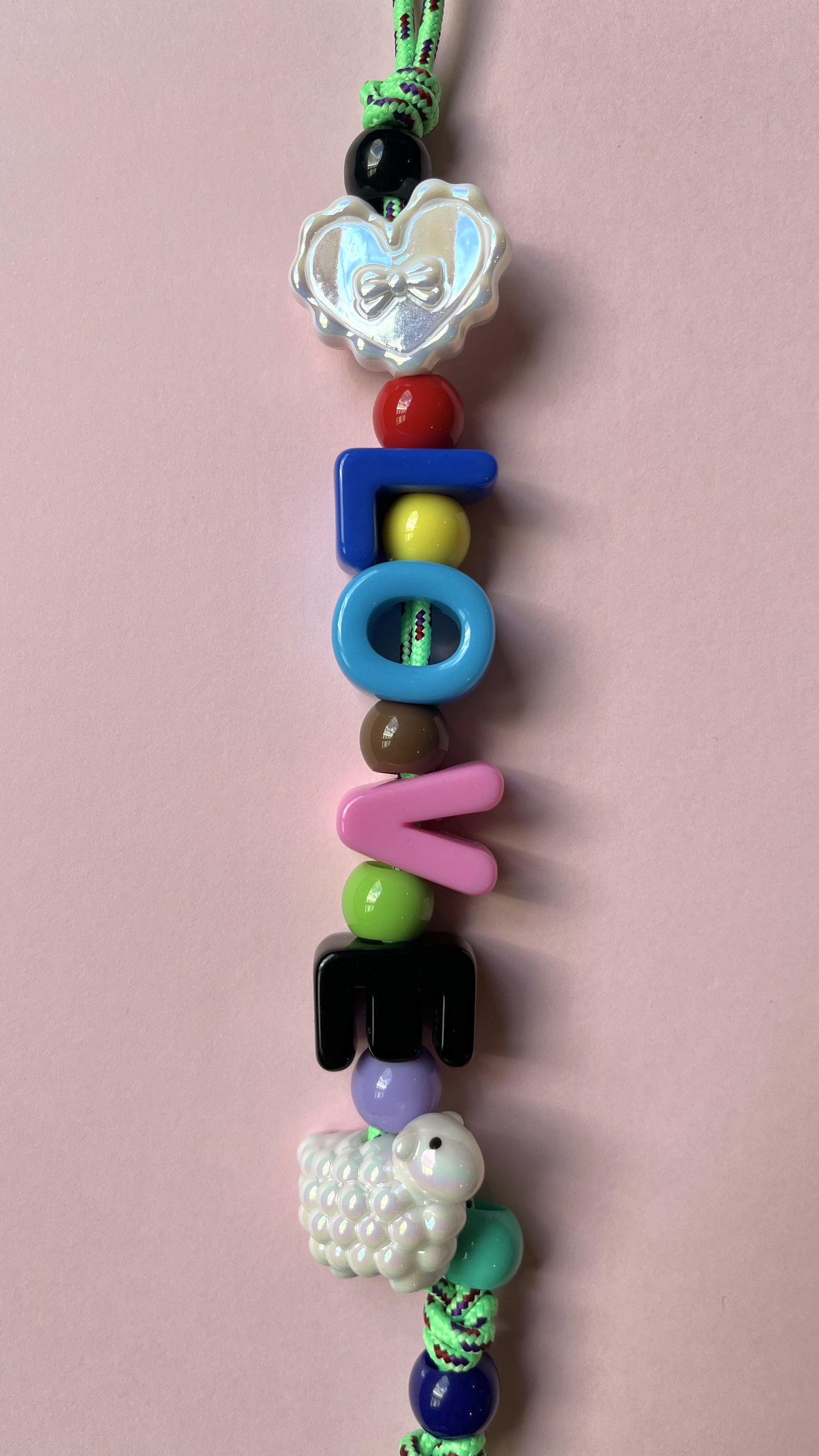 Love Charm (White Heart+Sheep)