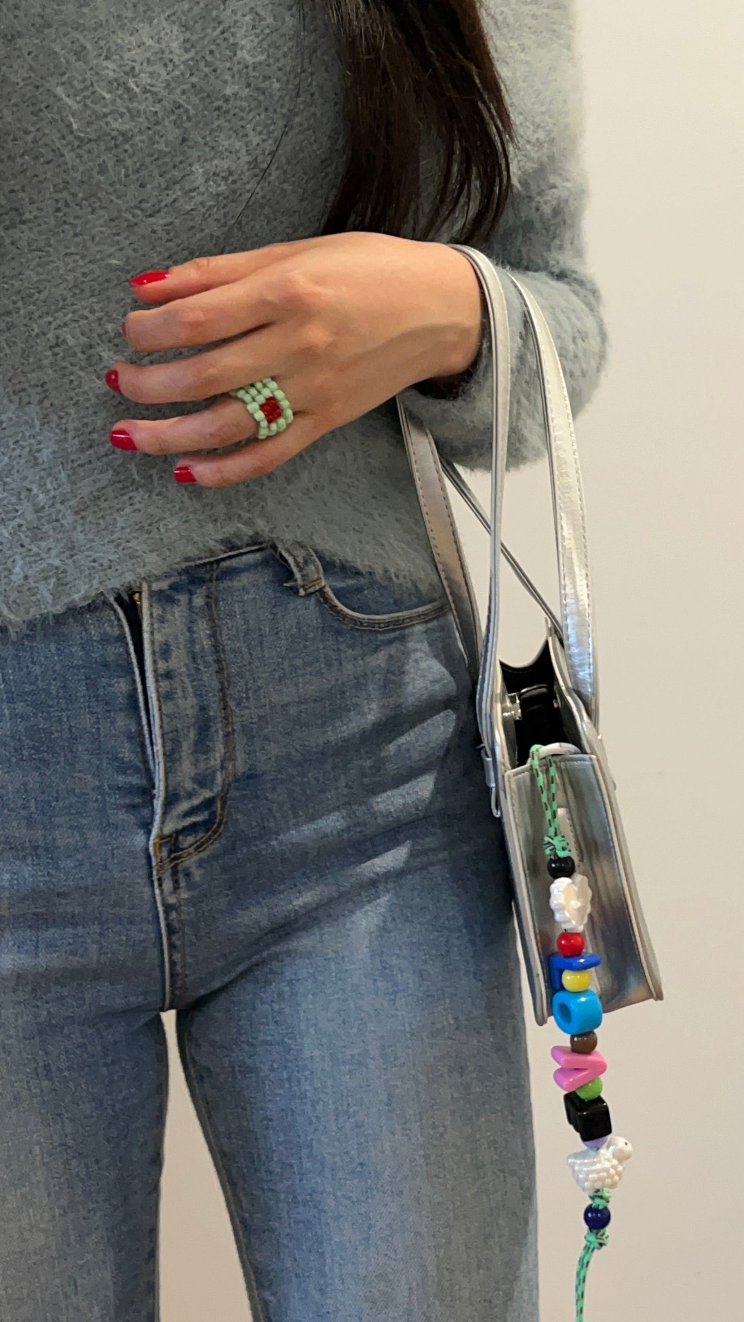 Love Charm (White Heart+Sheep)