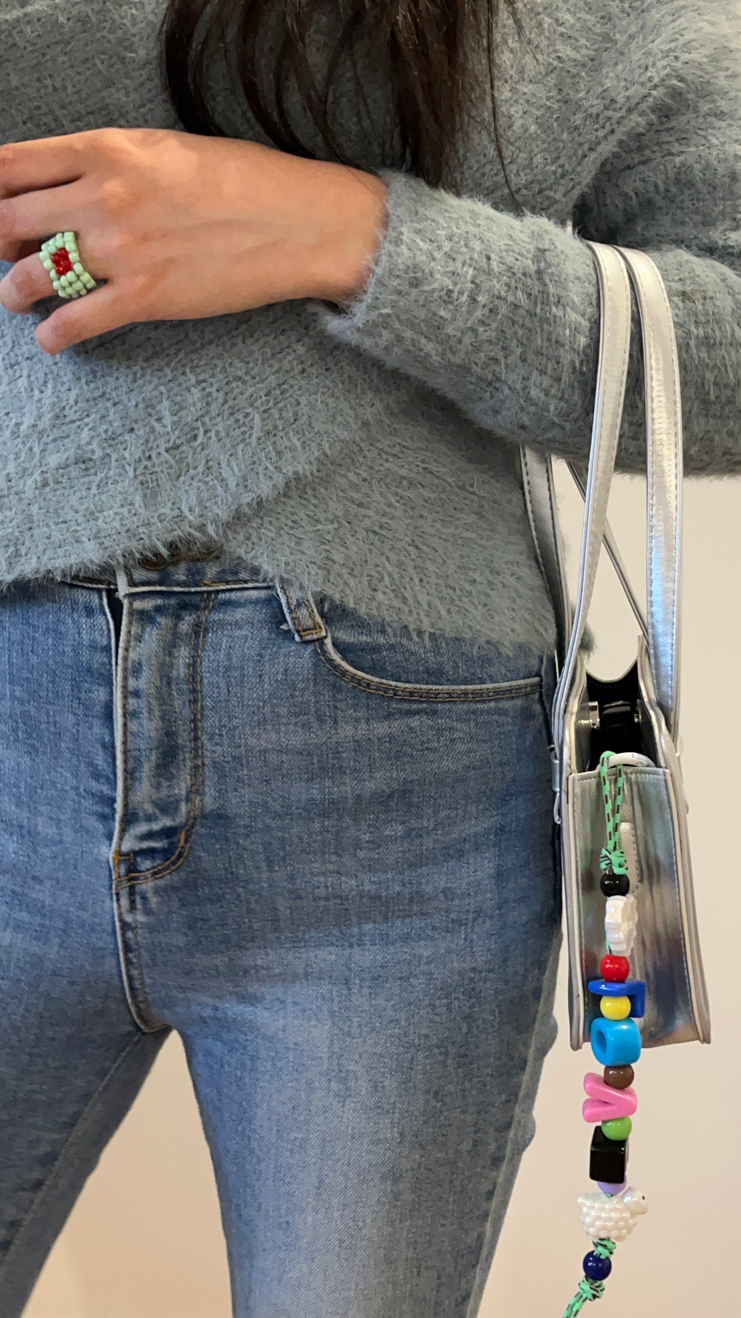 Love Charm (White Heart+Sheep)