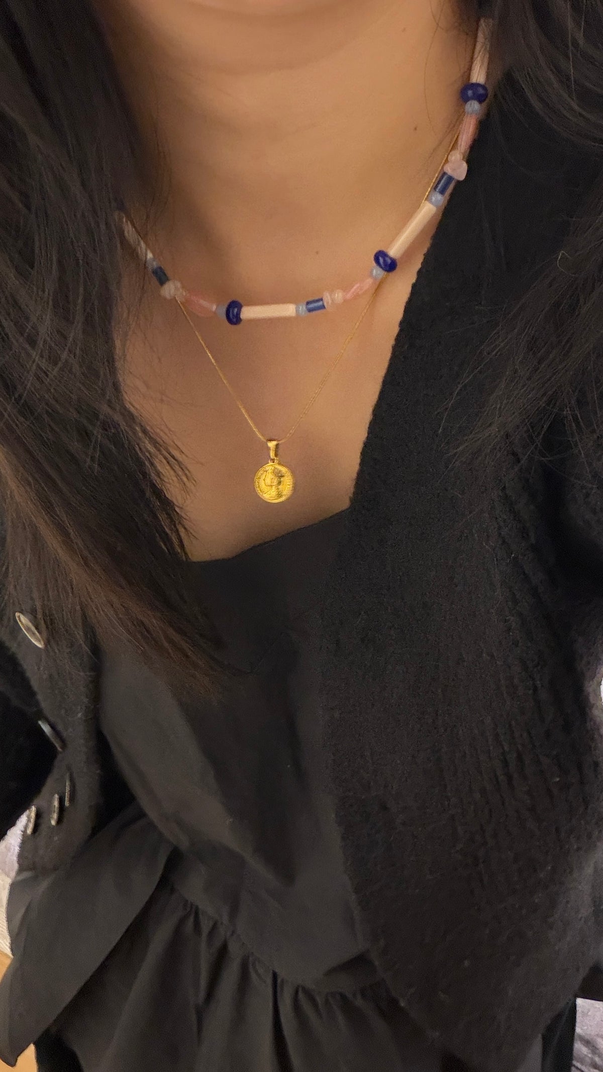 [Handmade] Peach Crush Necklace