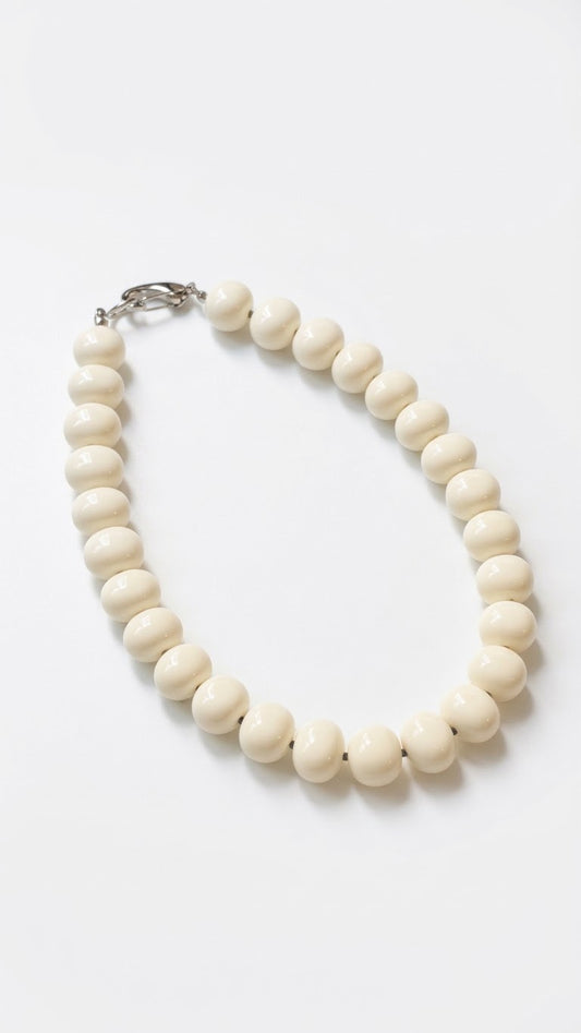 [Handmade] Milk Stone Necklace