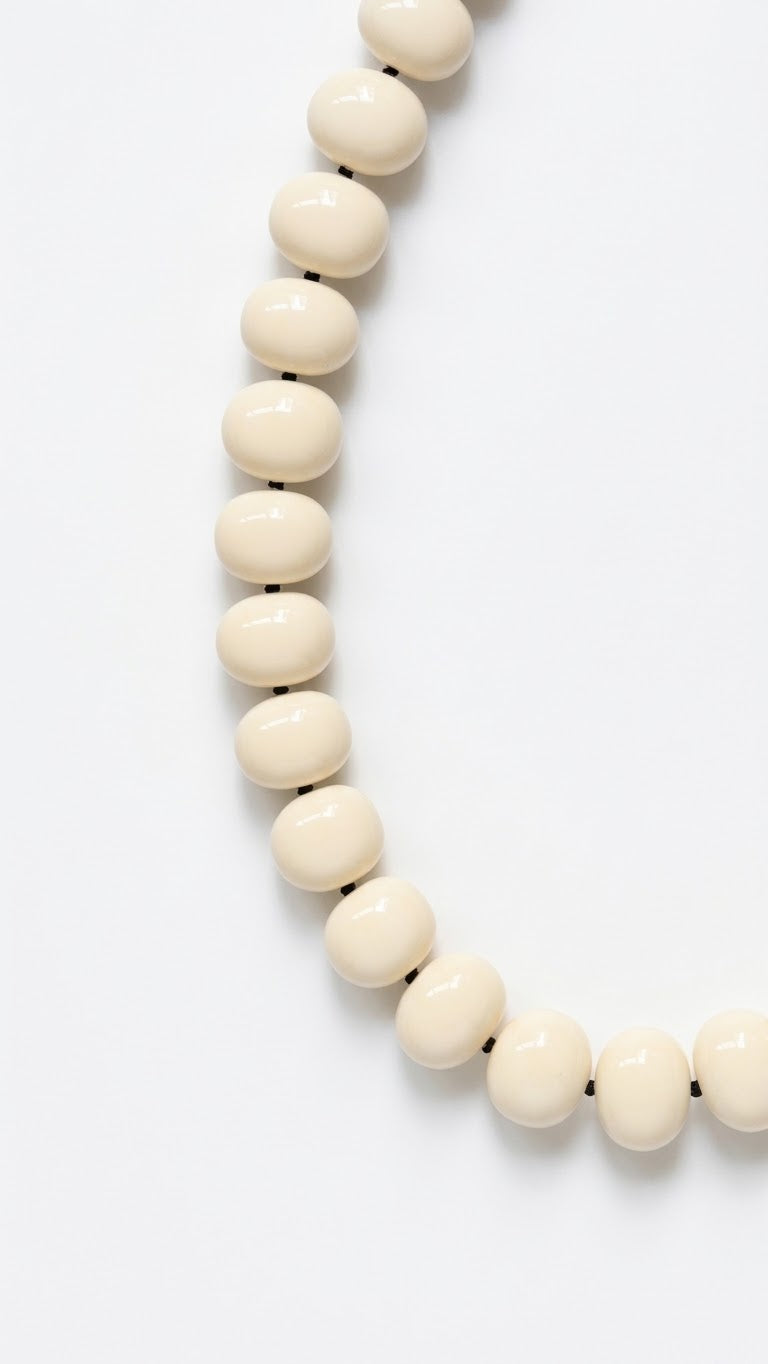 [Handmade] Milk Stone Necklace