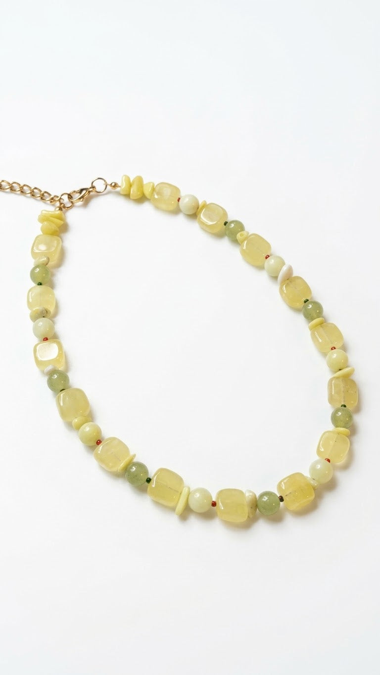 [Handmade] Lemon Core Necklace